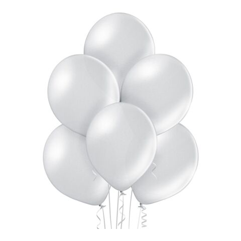 Metallicfarbener Luftballon silber | 80/90 cm | ohne Werbeanbringung | ohne Werbeanbringung