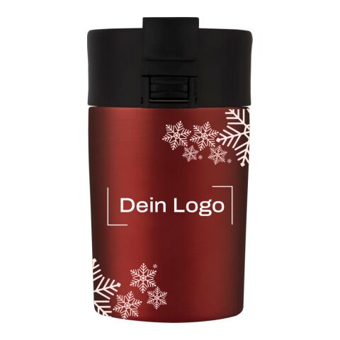 *Christmas* Isolierbecher Rot | Schneeflocken | Digitaldruck