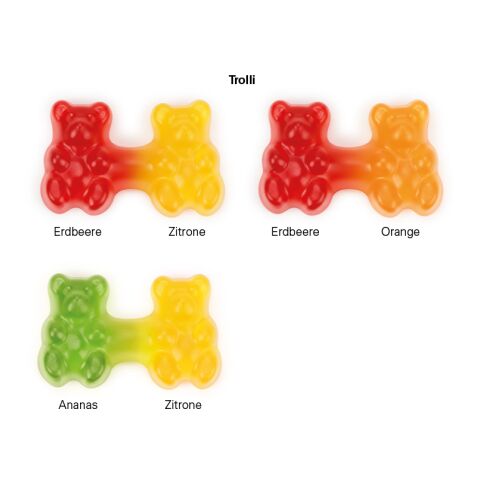 Express Werbekarte Trolli Team Bärchen weiß | ohne Werbeanbringung | Trolli Fruchtgummi