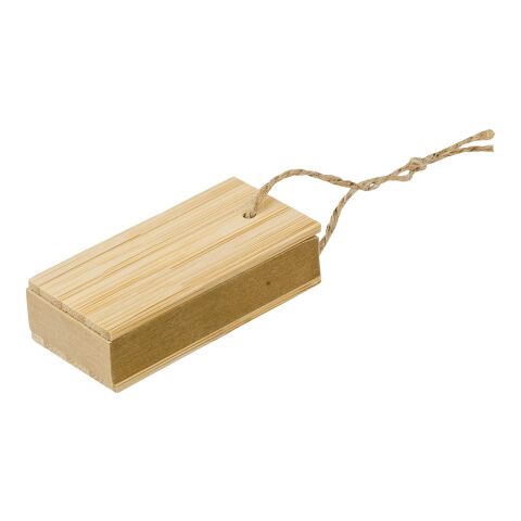 Bambushülle mit Haftnotizen Kingston Braun | ohne Werbeanbringung | Nicht verfügbar | Nicht verfügbar