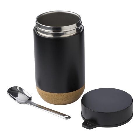 Doppelwandiger Essensbehälter Nash Schwarz | ohne Werbeanbringung | Nicht verfügbar | Nicht verfügbar