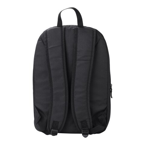 RPET Polyester (600D) Laptop-Rucksack Phineas Schwarz | ohne Werbeanbringung | Nicht verfügbar | Nicht verfügbar