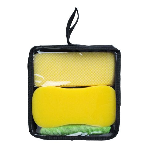 Autoschwamm-Set &#039;Racing&#039; Gelb | ohne Werbeanbringung | Nicht verfügbar | Nicht verfügbar