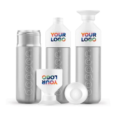 Dopper Silver Insulated (580 ml) silber/weiß | ohne Werbeanbringung | Nicht verfügbar | Nicht verfügbar