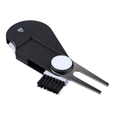 Multifunktionales Golfwerkzeug Crocus aus recyceltem Suki Schwarz | ohne Werbeanbringung