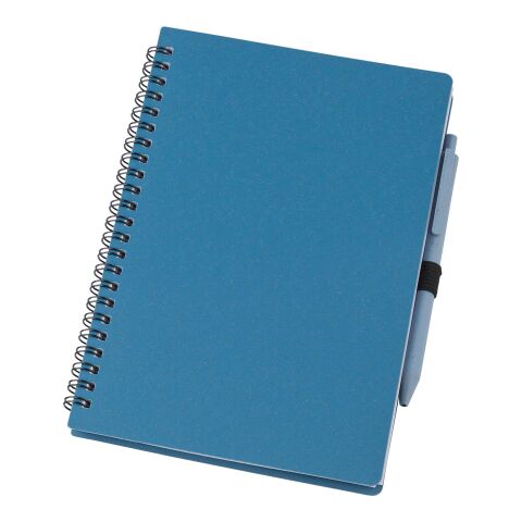 Notizbuch und Kugelschreiber aus Weizenstroh Massimo Blau | ohne Werbeanbringung | Nicht verfügbar | Nicht verfügbar