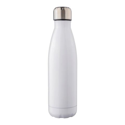 Doppelwandige Edelstahlflasche 500 ml Clifford aus recyceltem Stahl Weiß