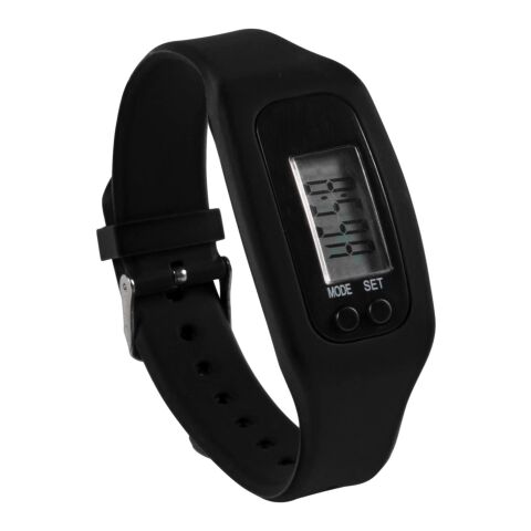 Schrittzähler 'Step' mit Silikon Armband Rot