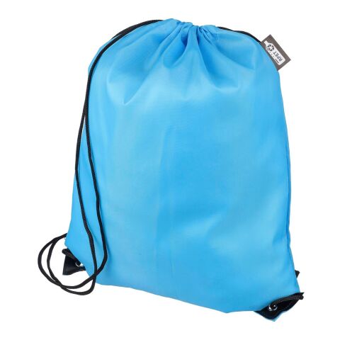 rPET 210D Polyester Rucksack mit Kordelzug Calix Weiß