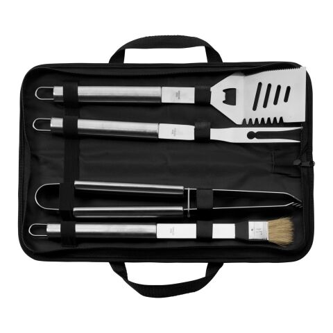 Grillbesteck 'Yorkshire' aus Edelstahl Schwarz