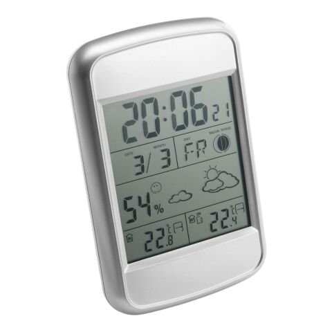 Wetterstation &#039;Highline&#039; aus Kunststoff Silber | ohne Werbeanbringung | Nicht verfügbar | Nicht verfügbar