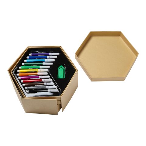 Kinderfarbbox 'Dirty Harry' aus Karton Braun | ohne Werbeanbringung | Nicht verfügbar | Nicht verfügbar