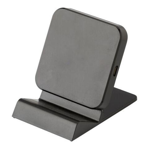 Drahtloses Ladegerät aus Kunststoff Schwarz | ohne Werbeanbringung | Nicht verfügbar | Nicht verfügbar