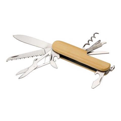 Bambus-Taschenmesser hellbraun | ohne Werbeanbringung | Nicht verfügbar | Nicht verfügbar