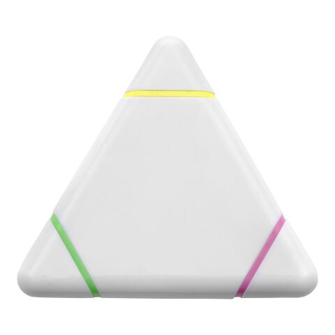 Textmarker &#039;Triple&#039; aus Kunststoff Weiß | ohne Werbeanbringung | Nicht verfügbar | Nicht verfügbar