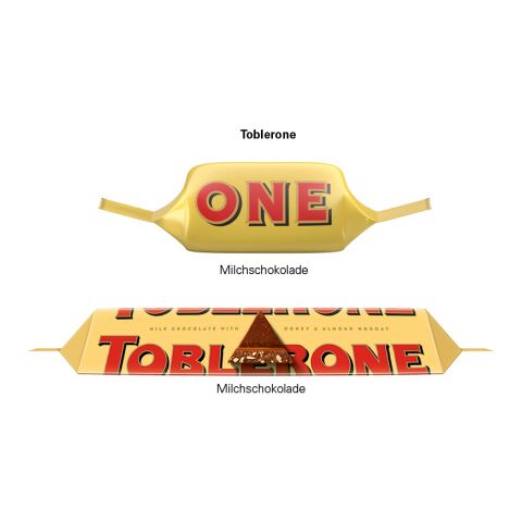 Werbedreieck Long Toblerone ohne Werbeanbringung | 1 Toblerone Riegel