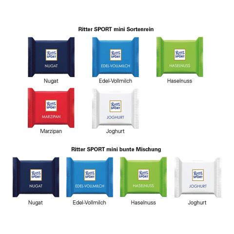 Werbewürfel Ritter SPORT mini 4c Euroskala | Ritter SPORT mini