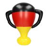 Aufblasbarer Pokal "Deutschland" Deutschland-Farben | 1-farbiger Tampondruck | links von Naht | Ø 70 mm