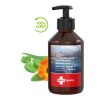 250 ml Spender - Handbalsam "Ringelblume - Aloe Vera" - Body Label Braun | ohne Werbeanbringung