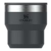 Stanley Stay Hot 295 ml Edelstahl isolierter, stapelbarer Camp Becher schwarz