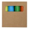 Mini Textmarker Set aus recyceltem Kunststoff Weiss