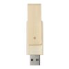 Rotate 16 GB Bambus USB-Stick Priority | Natur | 1-farbiger Tampondruck | Vorderseite | 30 mm x 10 mm