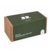 Originalhome ovales Holztablett und 150 ml Keramiktassen Set holz