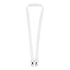 Leia Sublimation RPET-Lanyard mit 2 Metallhaken weiss | 10mm | Sublimation | überall, Rücken | 25 mm x 900 mm
