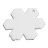 RFX™ Reflektierender TPU-Aufhänger Schneeflocke weiß | ohne Werbeanbringung | Nicht verfügbar | Nicht verfügbar