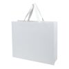 Smartfold Papiertüte, 230 g/m², mit Bandgriffen und Glanzlaminierung – 42 x 12 x 35 cm weiß
