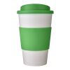 Americano® 350 ml Isolierbecher mit Schutzring und Schraubverschluss weiss-grün | ohne Werbeanbringung | Nicht verfügbar | Nicht verfügbar