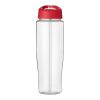 H2O Tempo® 700 ml Sportflasche mit Ausgussdeckel transparent-rot | ohne Werbeanbringung | Nicht verfügbar | Nicht verfügbar