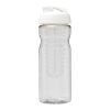 H2O Base® 650 ml Sportflasche mit Klappdeckel und Infusor transparent-weiss | ohne Werbeanbringung | Nicht verfügbar | Nicht verfügbar
