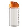 H2O Bop® 500 ml Sportflasche mit Klappdeckel transparent-orange | ohne Werbeanbringung | Nicht verfügbar | Nicht verfügbar