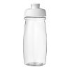 H2O Pulse® 600 ml Sportflasche mit Klappdeckel transparent-weiss | ohne Werbeanbringung | Nicht verfügbar | Nicht verfügbar