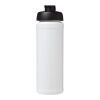Baseline® Plus grip 750 ml Sportflasche mit Klappdeckel weiss-schwarz | ohne Werbeanbringung | Nicht verfügbar | Nicht verfügbar
