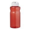 H2O Active® Eco Big Base 1L Sportflasche mit Ausgussdeckel rot-weiss | ohne Werbeanbringung | Nicht verfügbar | Nicht verfügbar