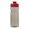 H2O Active® Eco Base 650 ml Sportflasche mit Klappdeckel rot-kohle | ohne Werbeanbringung | Nicht verfügbar | Nicht verfügbar