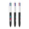 BIC® 4 Colours Kugelschreiber BritePix Digital Weiß-Schwarz