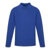 Oakville Langarm Poloshirt transparent blau | L