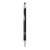 GALBA. Aluminium-Kugelschreiber mit Touch Tip und Clip schwarz