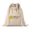 RISSANI. Tragetasche/Turnbeutel (2in1) aus recycelter Baumwolle (70%) und polyester (30% rPET) (140 g/m²) Natur | ohne Werbeanbringung | Nicht verfügbar | Nicht verfügbar | Nicht verfügbar