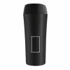 MONARDA. Reisebecher aus Edelstahl und PP, 470 ml Schwarz | ohne Werbeanbringung | Nicht verfügbar | Nicht verfügbar | Nicht verfügbar