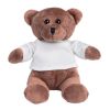 GRIZZLY. Teddy-Plüschtier mit T-Shirt Weiß | ohne Werbeanbringung