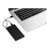 DENNING. Powerbank Slim mit 5'000 mAh aus Edelstahl Schwarz | ohne Werbeanbringung