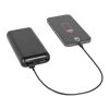 LEAKEY 20. Powerbank 20'000 mAh aus recyceltem ABS (100% rABS) Schwarz | ohne Werbeanbringung