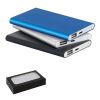 MARCET. Powerbank Slim 4'000 mAh aus Recyceltes Aluminium (100% rAL) und Recyceltes ABS (100% rABS) Schwarz | ohne Werbeanbringung