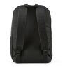 London Rucksack 12L aus rPET. Geeignet für Laptops bis 15,6". Schwarz