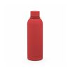 Hudson Trinkflasche 540ml aus recy. Edelstahl. Doppelwandig, gummierter Oberfläche Rot