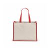 Maglic Einkaufstasche aus recy. Baumwolle und Jute, 300g/m² Rot